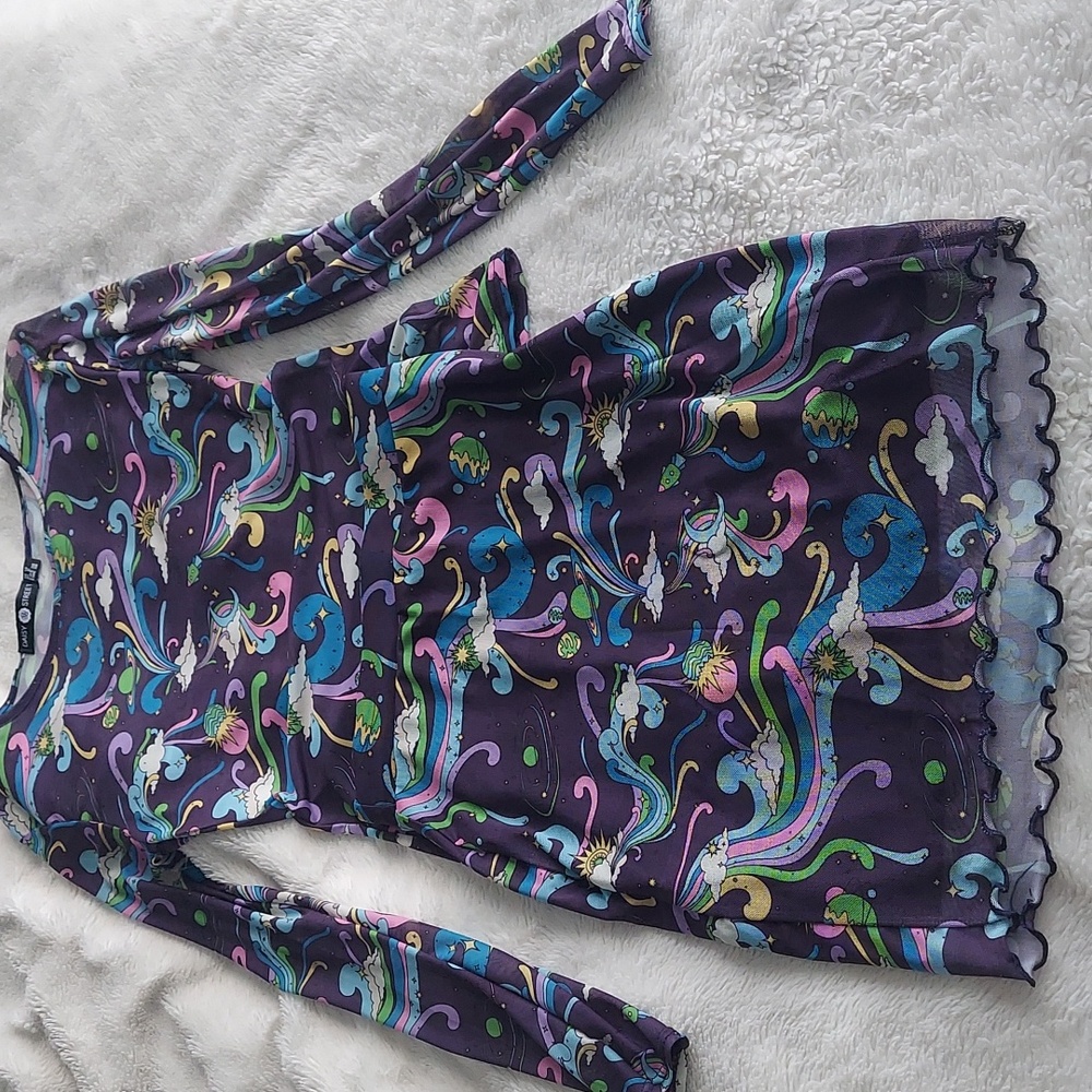 Purple bodycon set